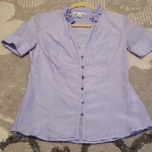 FREE Banana Republic Purple Silk blouse XS